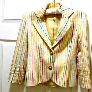 Ladies blazer. perfect length. Pic color isn’t right. It’s white-ish